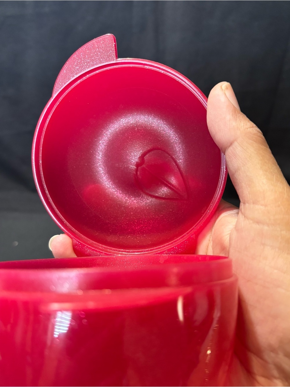 Tupperware Red Apple-Shaped Keeper Container - Picture 3 of 6